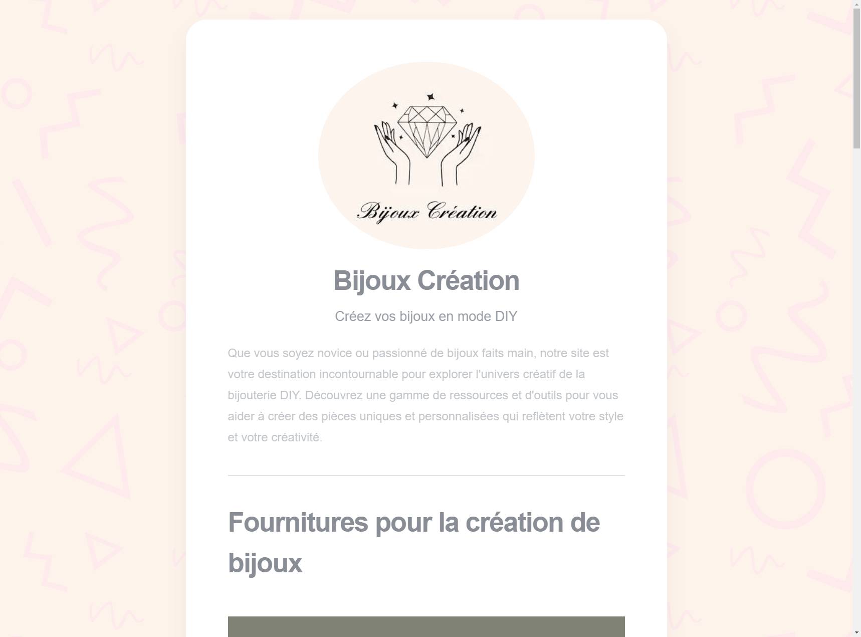 vente de bijoux personnalisés et sur mesure